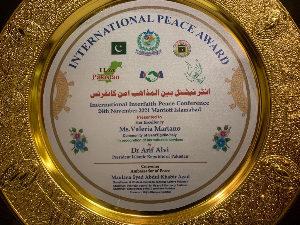 PENGHARGAAN INTERNASIONAL OLEH REPUBLIK ISLAM PAKISTAN ATAS KARYA DAMAI DAN KERJASAMA KOMUNITAS SANT’EGIDIO